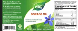 Label for Borage Oil 1,300 mg