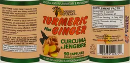 Label for Turmeric plus Ginger