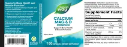 Label for Calcium Mag & D Complex
