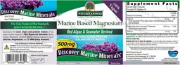 Label for Marine Based Magnesium 500 mg