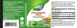 Label for Fenugreek Seed 1,130 mg