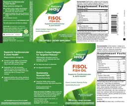 Label for Fisol Fish Oil
