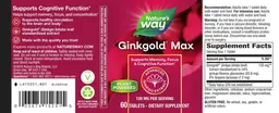 Label for Ginkgold Max 120 mg