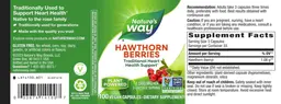 Label for Hawthorn Berries 1,080 mg