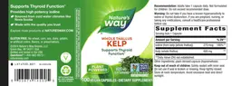 Label for Kelp Whole Thallus 600 mg