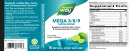 Label for MEGA 3/6/9 Lime Flavor