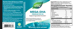 Label for Mega-DHA