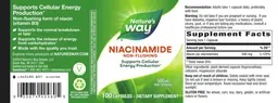 Label for Niacinamide 500 mg