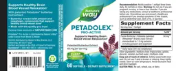 Label for Petadolex Pro-Active