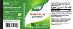 Label for Potassium 99 mg