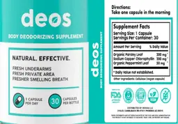 Label for Body Deodorizer
