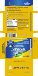 Label for Primadophilus Reuteri Probiotic Pearls
