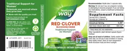 Label for Red Clover Blossom/Herb 800 mg