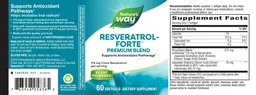 Label for Resveratrol-Forte 175 mg