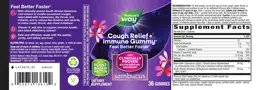 Label for Sambucus Cough Relief + Immune Gummy