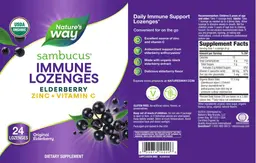 Label for Sambucus Immune Lozenges Elderberry