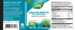 Label for Saw Palmetto 160 mg