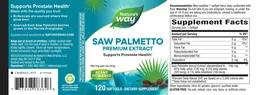 Label for Saw Palmetto 160 mg
