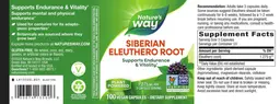 Label for Siberian Eleuthero Root 1,275 mg