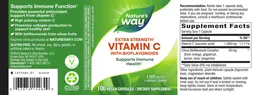 Label for Vitamin C with Bioflavonoids 1,000 mg