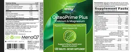 Label for OsteoPrime Plus Calcium & Magnesium