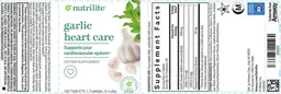 Label for Garlic Heart Care