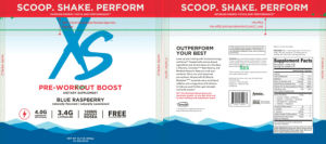 Pre-Workout Boost Blue Raspberry Flavore