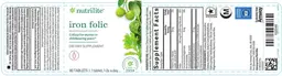 Label for Iron Folic