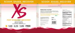 Label for Post-Workout Recovery Fruit Punch