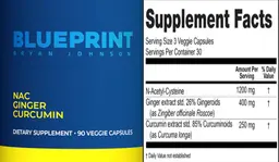 Label for NAC Ginger Curcumin