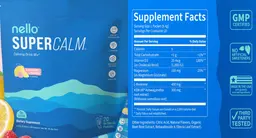 Label for Super Calm Raspberry Lemonade Flavored