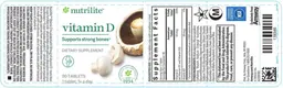 Label for Vitamin D