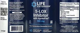 Label for 5-LOX Inhibitor with AprèsFlex 100 mg