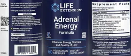 Label for Adrenal Energy Formula
