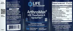 Label for ArthroMax with Theaflavins & AprèsFlex