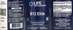 Label for B12 Elite