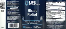 Label for Bloat Relief