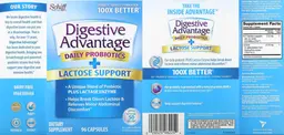 Label for Daily Probiotics + Lactose Support