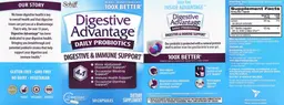 Label for Daily Probiotics Digestive & Immune Support