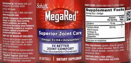 Label for Superior Joint Care