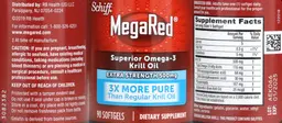 Label for Superior Omega-3 Krill Oil Extra Strength 500 mg