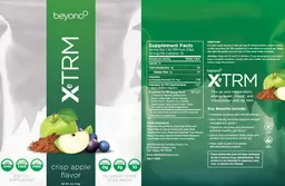 Label for XeTRM Crisp Apple Flavor