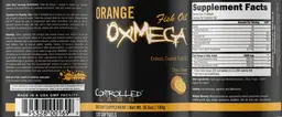 Label for Orange OxiMega Fish Oil Citrus Flavor