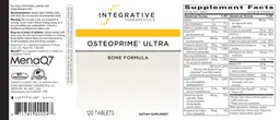 Label for Osteoprime Ultra