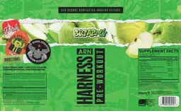 Label for Harness Pre-Workout Big Apple