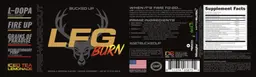 Label for LFG Burn Iced Tea Lemonade