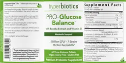 Label for PRO-Glucose Balance