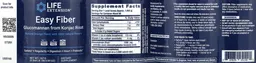 Label for Easy Fiber Natural Orange Flavor