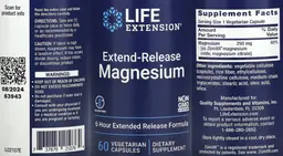 Label for Extend-Release Magnesium