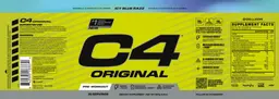 Label for C4 Original Icy Blue Razz